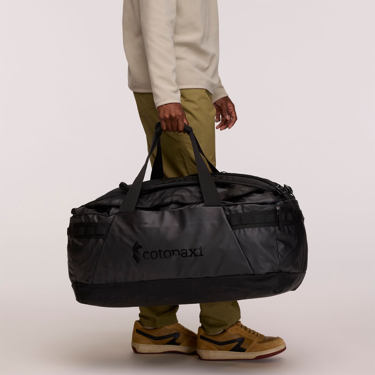 Cotopaxi Allpa Getaway 100L Duffle Bag - Waterproof Travel Duffel with Shoulder Straps | Blue Spruce/Abyss Color | Perfect for Adventure Travel, Camping & Outdoor Gear Storage