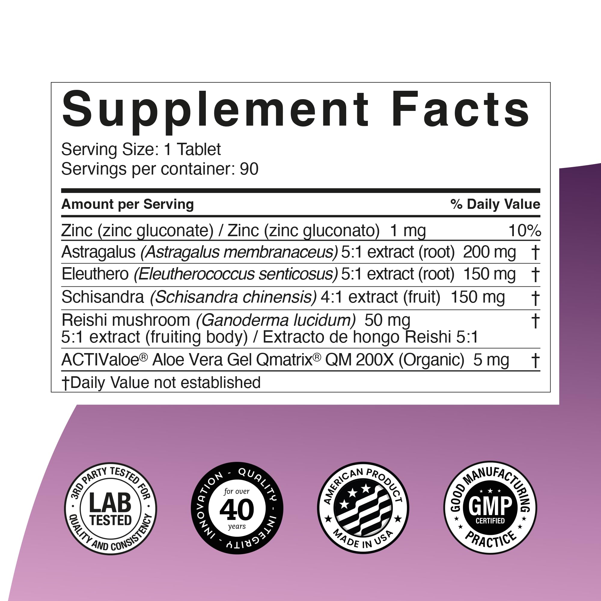 Univera Super Immune Booster - Premium Herbal Supplement with Reishi Mushroom, Astragalus, Schisandra & Eleuthero Extract - 90 Tablets for Immune Support - Ideal for Daily Wellness & Seasonal Defense