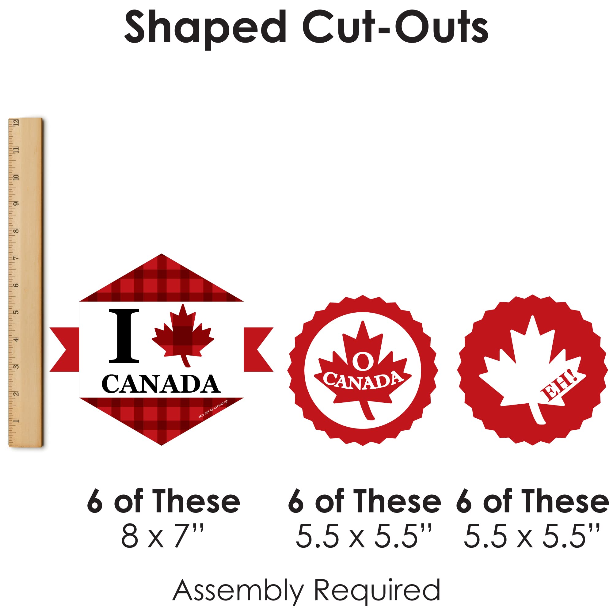 Big Dot of Happiness Canada Day Hanging Party Decorations - Set of 9 Canadian Flag Tissue Paper Fans & Decor for Patriotic Celebrations, Home Parties, and National Holiday Events