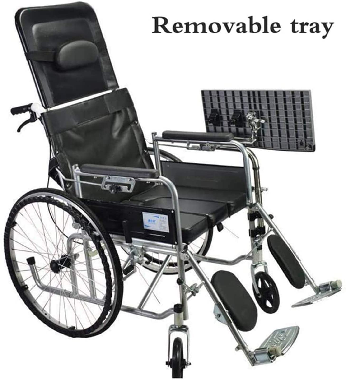 Portable Universal Wheelchair Lap Tray with Cup Holder - Adjustable Eating & Reading Desk for Elderly & Patients - Wheelchair Accessories for Dining, Working, Watching TV & Relaxing at Home or Hospital