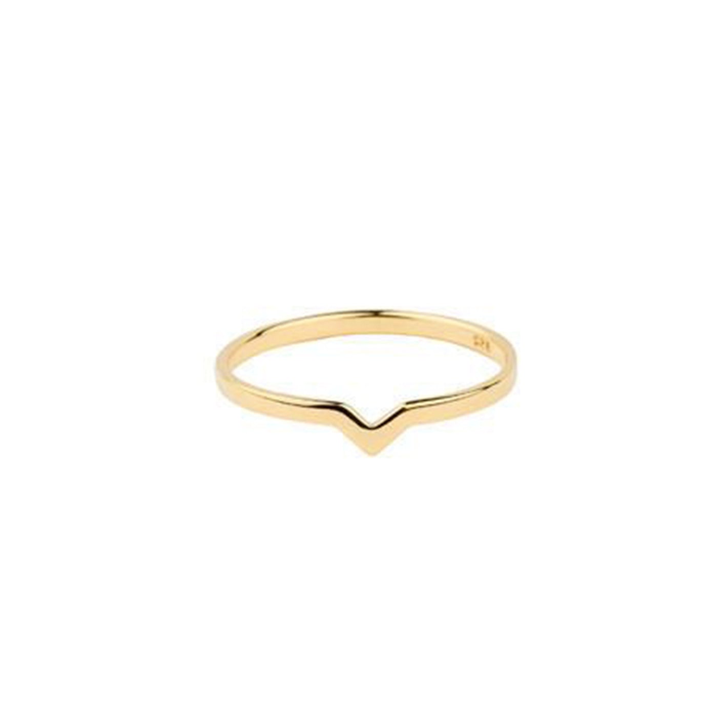 Maria Black Hero Ring - High Polished Gold Plated Stainless Steel Women's Fashion Ring - Perfect for Everyday Wear, Date Nights & Special Occasions