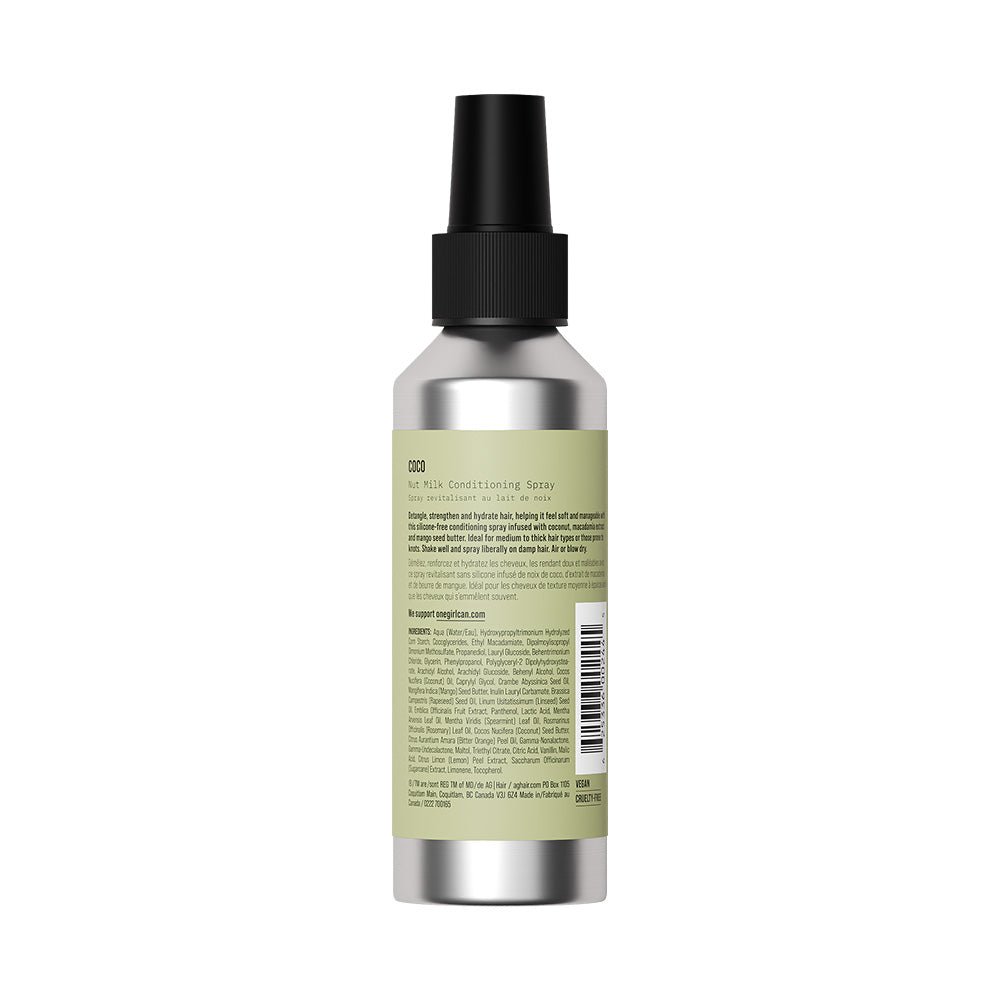 AG Care Coco Nut Milk Conditioning Spray 148ml - Hydrating Hair Treatment for Dry & Damaged Hair - Perfect for Salon-Quality Results at Home