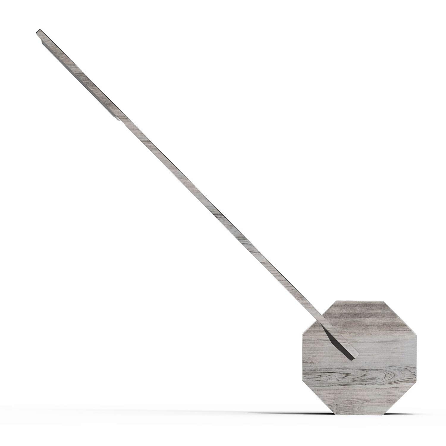 Gingko Octagon One LED Desk Lamp - Rechargeable 36 LED Light with Natural Wood Finish, Adjustable Brightness & Color Temperature (Ash) - Perfect for Home Office, Study, Reading & Bedside Lighting