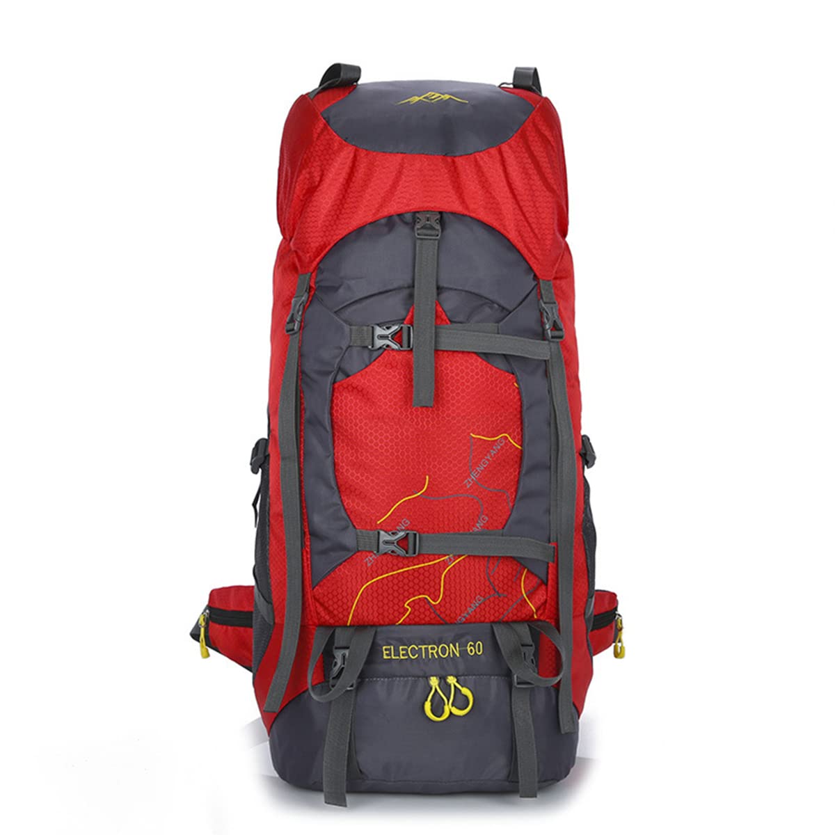 Lightweight Waterproof Hiking Backpack for Travel & Camping - Red