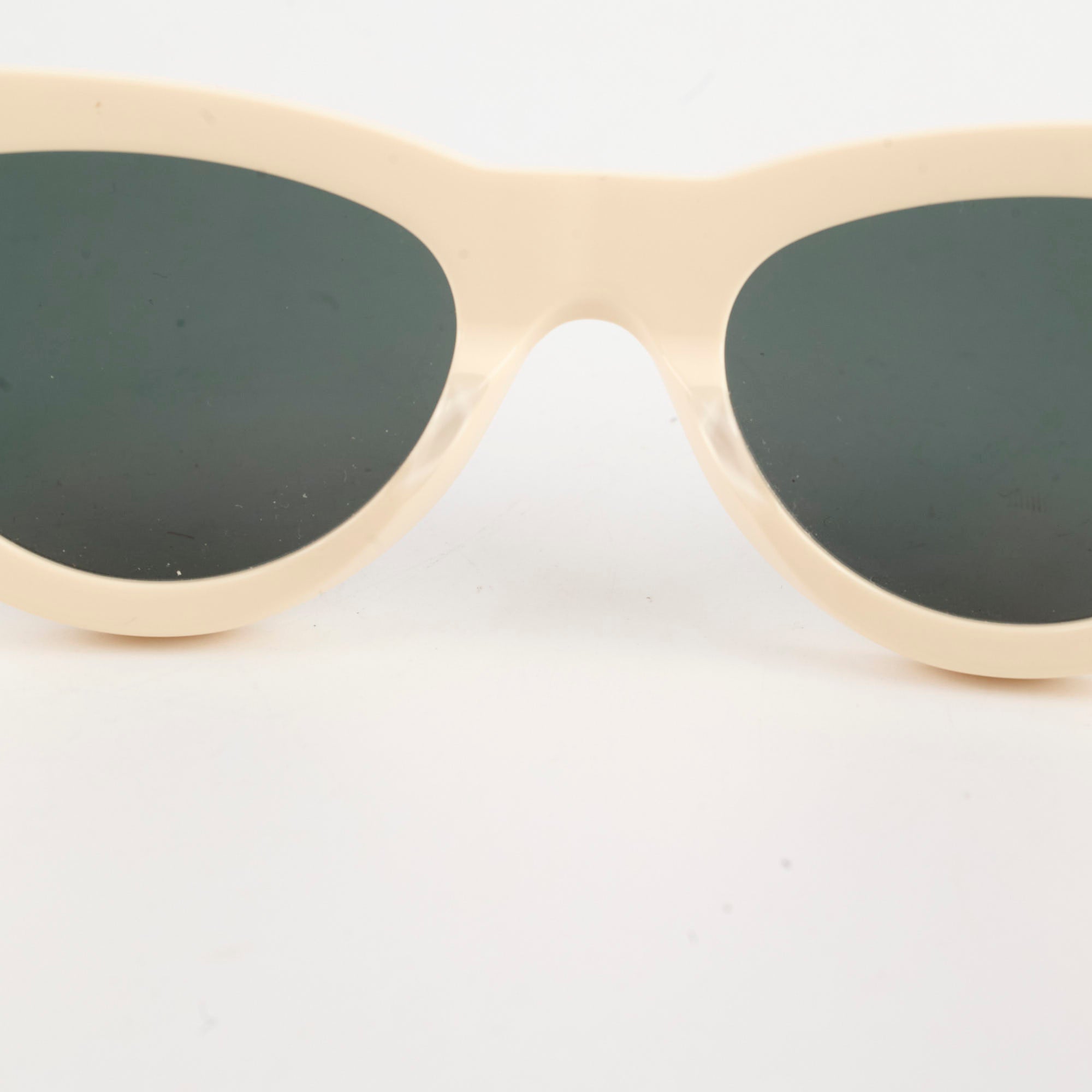 Celine Cream Sunglasses for Women - Luxury Designer Shades for Summer, Beach & Outdoor Fashion