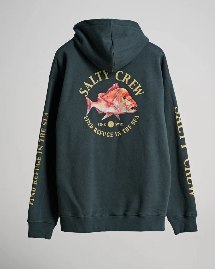 Salty Crew Snap Attack Pigment Hood - Men's Pullover Hoodie for Surfing, Fishing & Outdoor Activities | Comfortable & Stylish Casual Wear