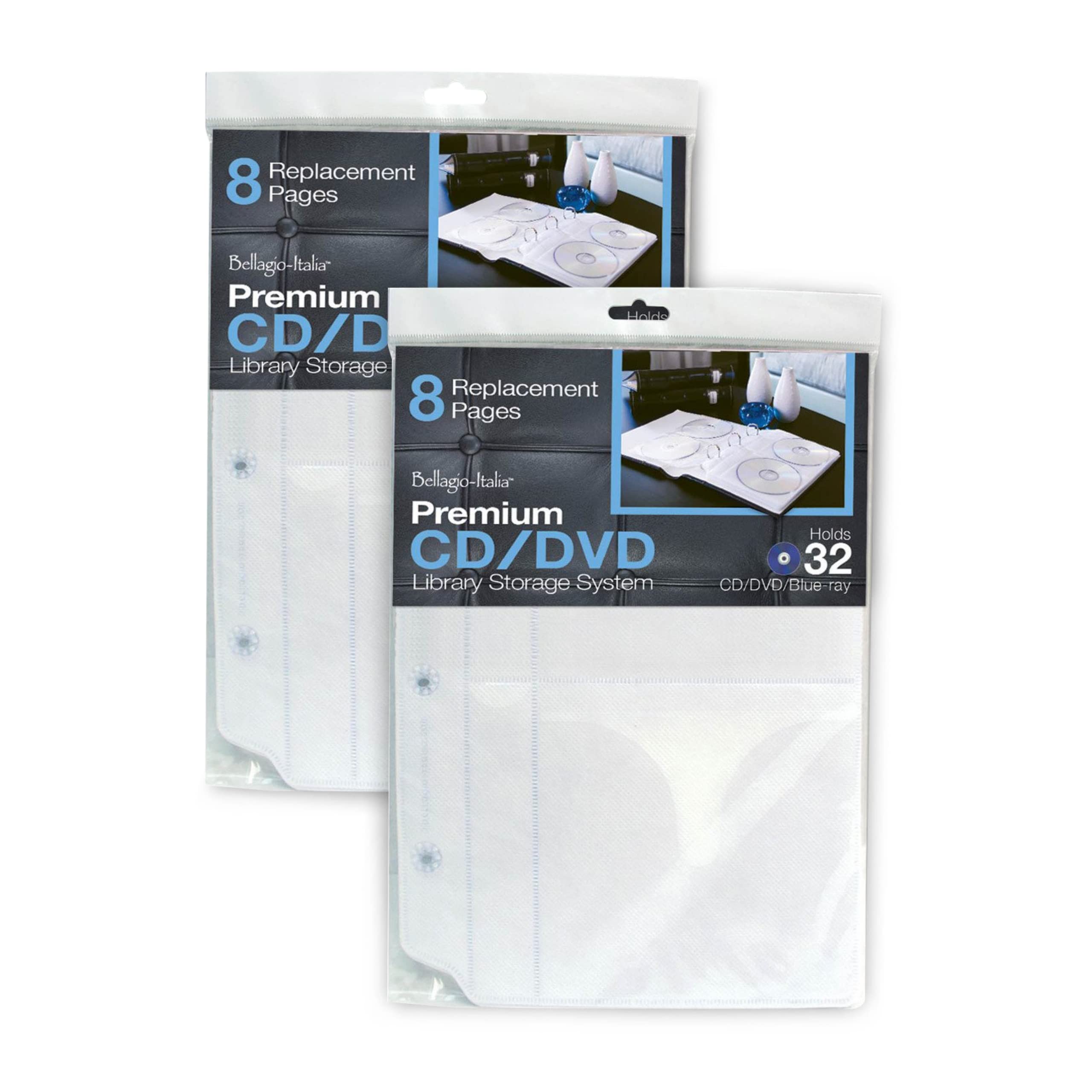 HandStands Bellagio-Italia Two DVD Binder Insert Packs - Premium DVD Storage Solution for Home Theater & Media Organization