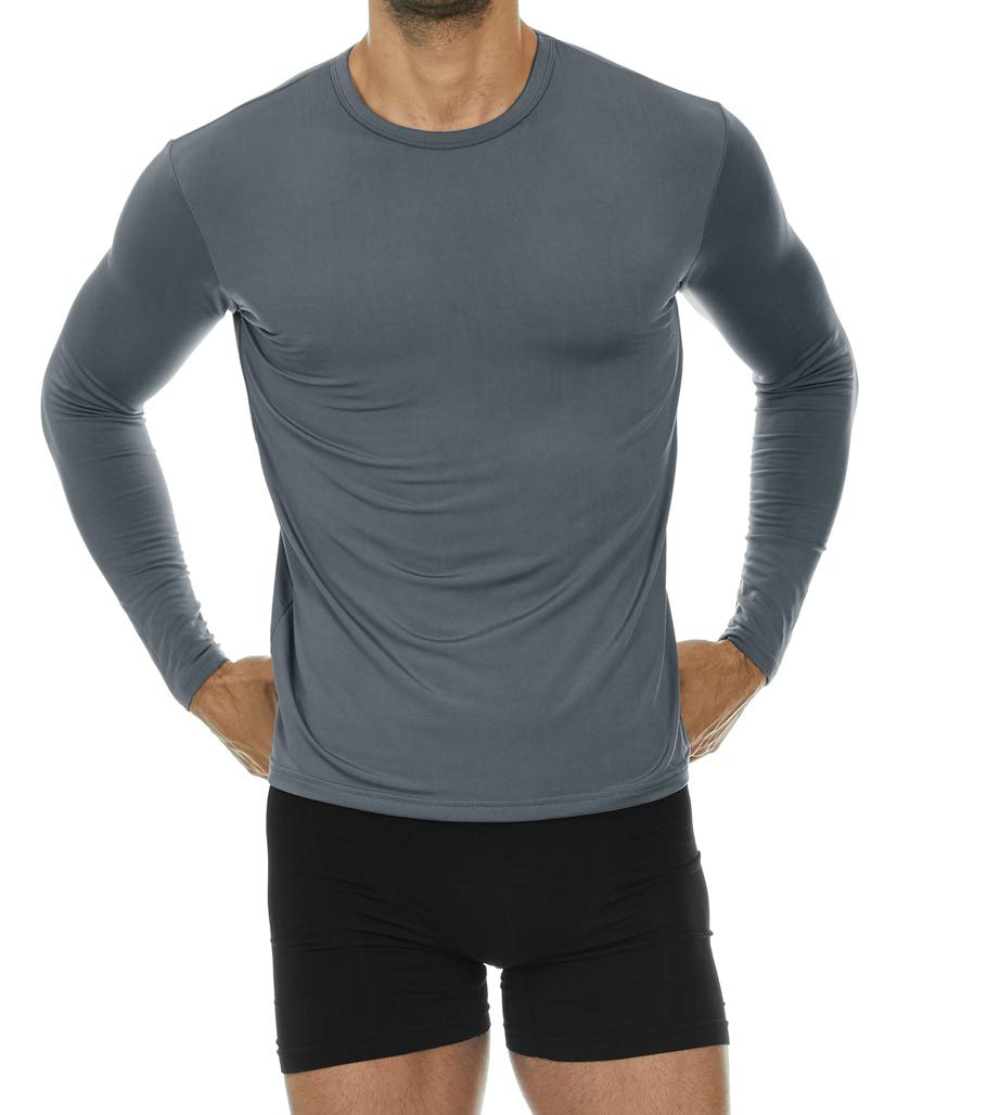 ThermoJohn Men's Long Sleeve Thermal Compression Shirt - Base Layer for Cold Weather - Perfect for Winter Sports, Hiking & Outdoor Activities