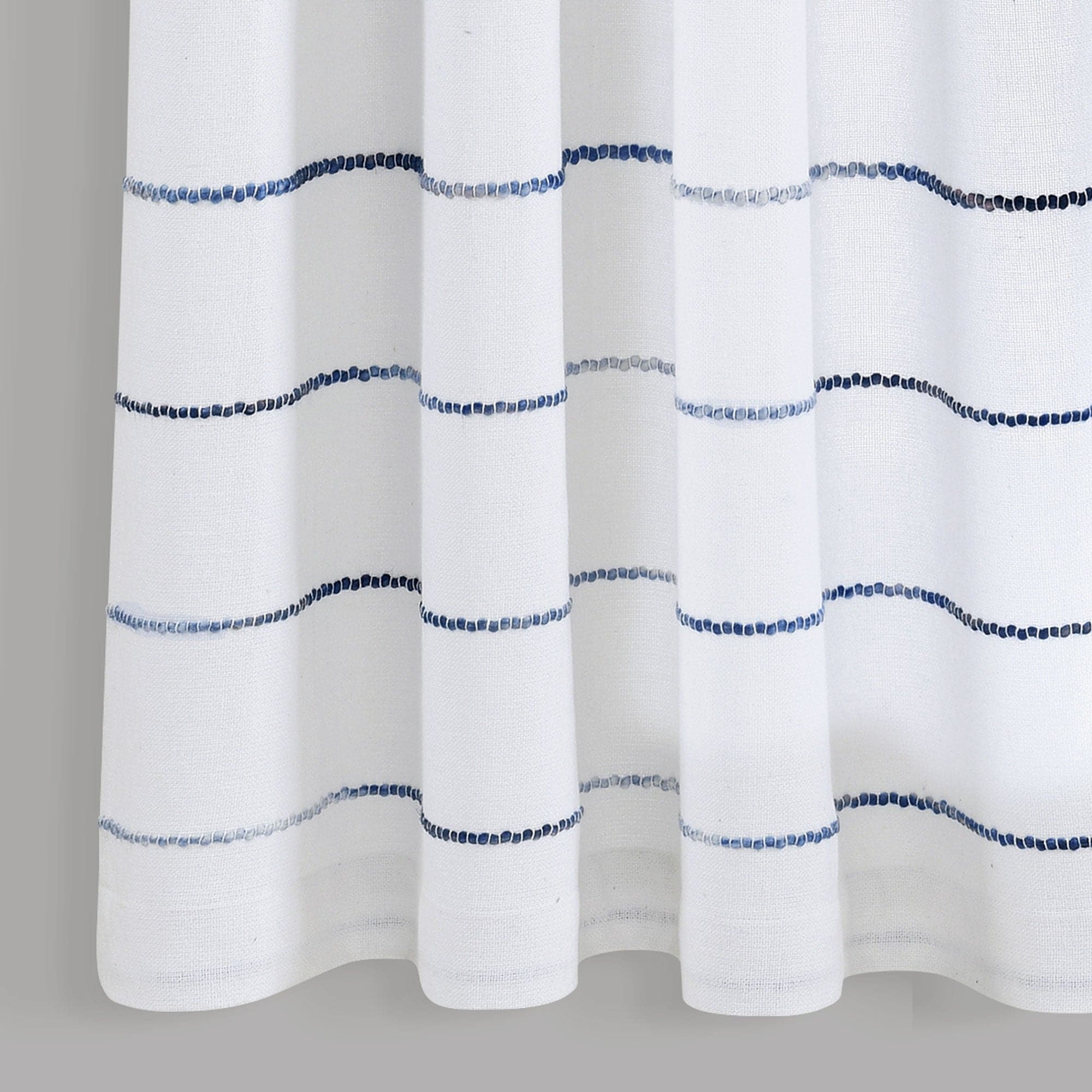 Ombre Stripe Yarn Dyed Recycled Cotton Blend Curtains - Eco-Friendly Window Panels for Living Room, Bedroom & Nursery - Light Filtering & Privacy Sheer Drapes