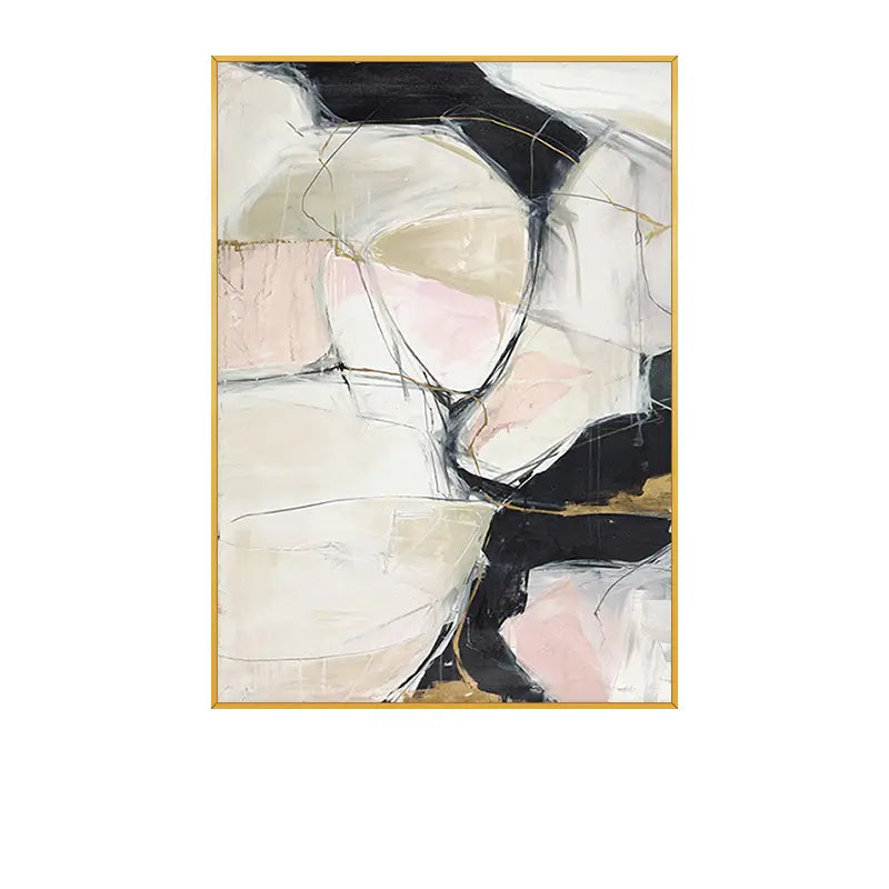 Abstract Painting #AB 005 - Modern Wall Art for Living Room, Bedroom & Office Decor | Handmade Canvas Artwork