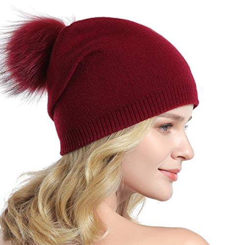 Luxury Cashmere Knit Wool Beanie for Men & Women - Soft Winter Warm Hat for Cold Weather - Perfect for Skiing, Hiking, and Outdoor Activities