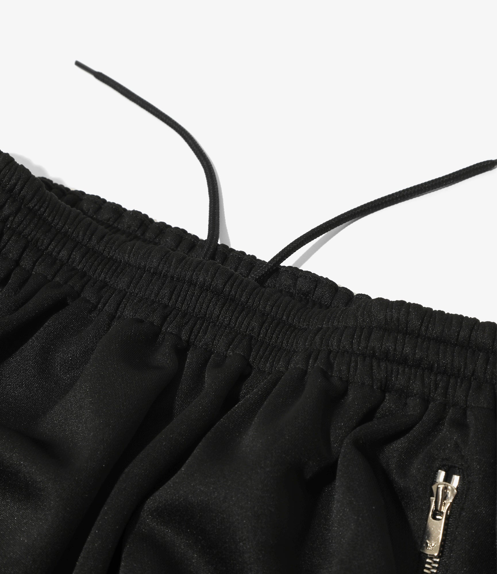 Black Smooth Polyester Balloon Track Skirt - Elegant Party Dress for Women, Perfect for Weddings, Proms, and Special Occasions