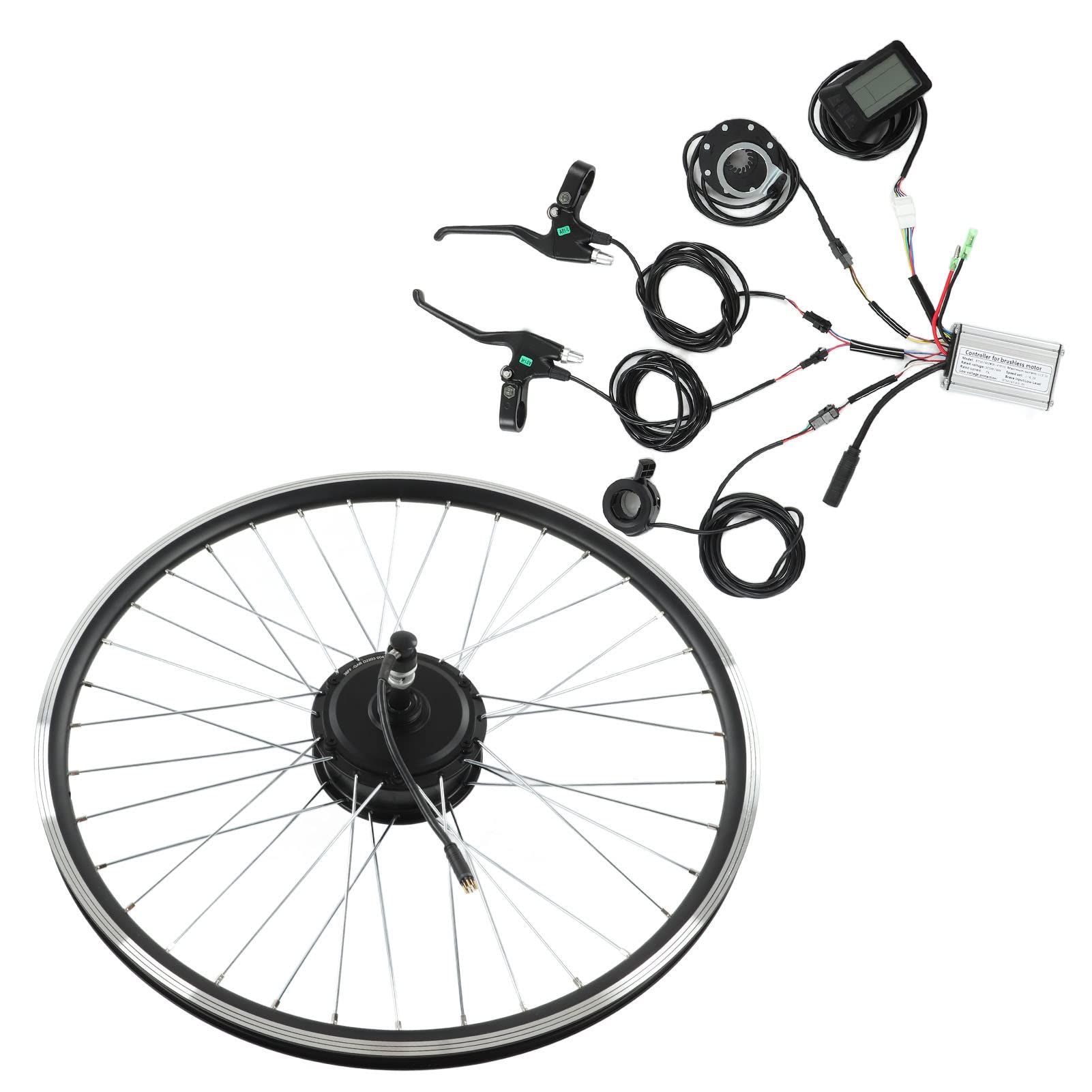 250W YOKAM Rear Drive Brushless Motor Wheel Kit - High Load Capacity & Heat Dissipation for Electric Bike/Scooter Conversion | Perfect for Commuting & Urban Transportation
