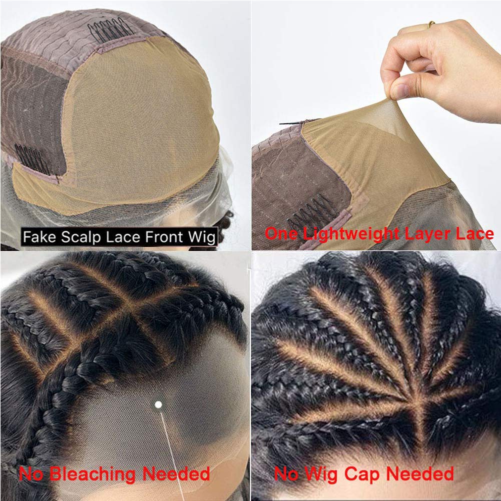 13x6 Glueless Lace Front Wig - Afro Kinky Curly Human Hair Wig with Pre-Plucked Hairline & Undetectable Lace for Black Women | Perfect for Daily Wear, Cosplay, and Special Occasions