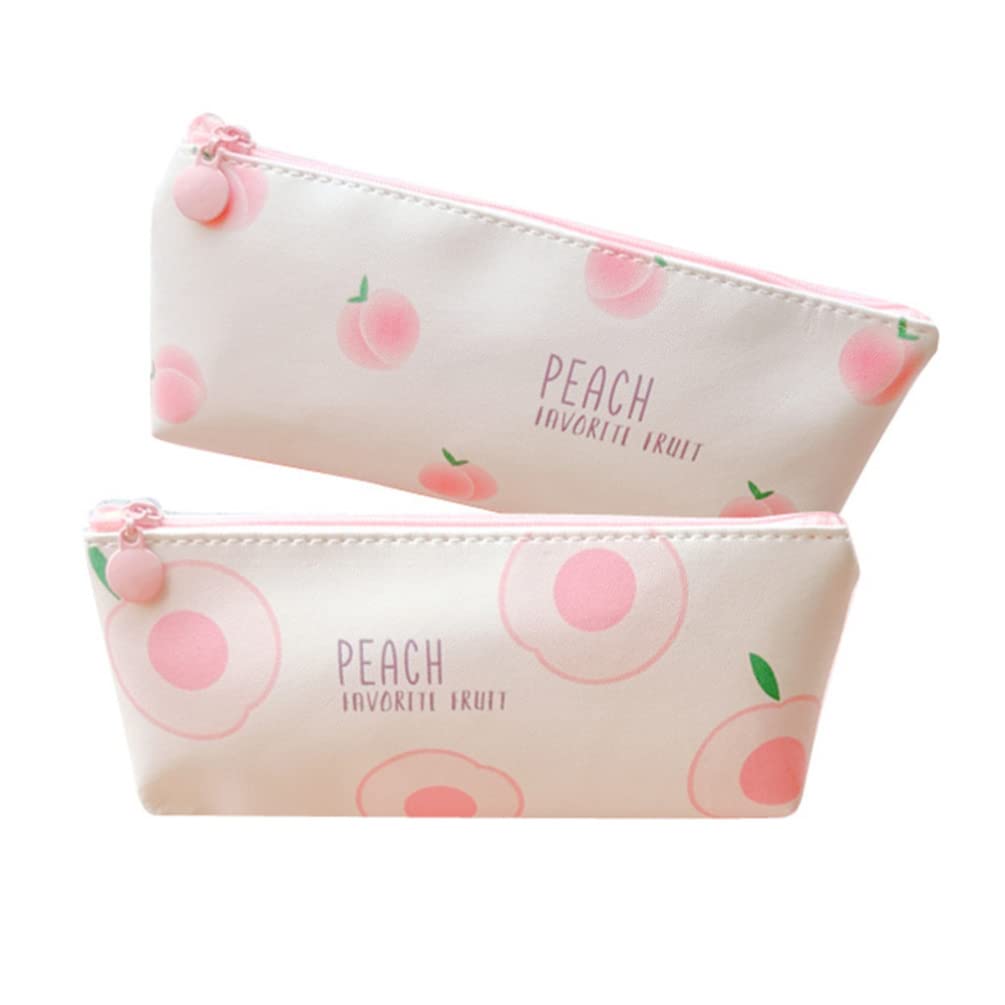 ARTIBETTER 2-Pack Canvas Zipper Pouch - Multifunctional Pencil Case, Cosmetic Bag & Makeup Organizer for Women - Perfect for School, Office, Travel & Daily Storage Needs