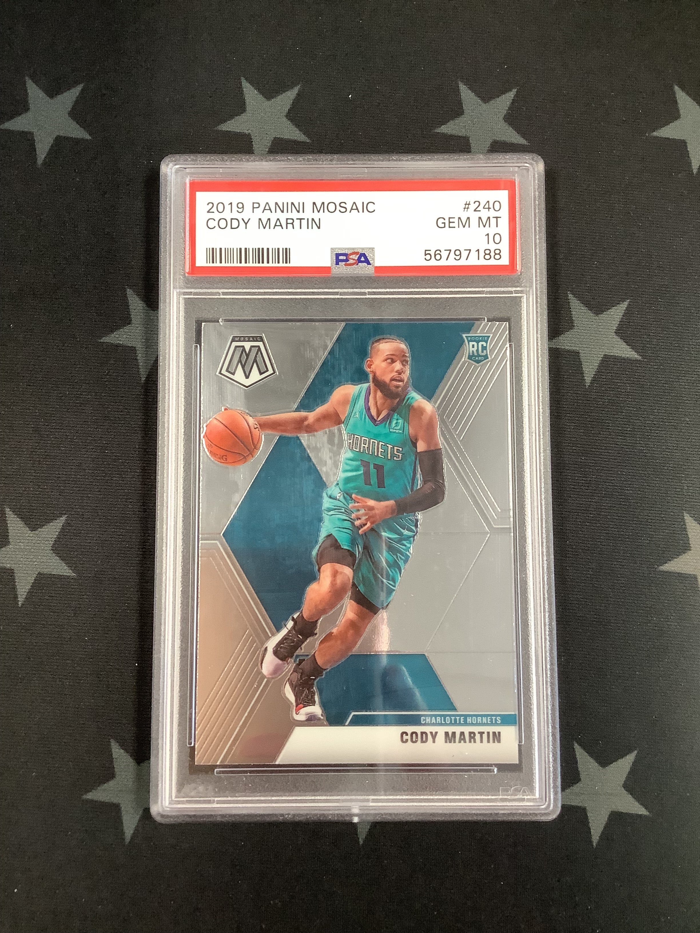 2019 Panini Mosaic Basketball Cody Martin #240 PSA GEM MT 10 56797188 - Rare Collectible Card for NBA Fans & Sports Memorabilia Enthusiasts - Perfect for Trading, Displaying, or Investing