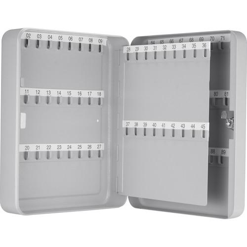 Barska CB13234 90-Key Portable Security Lock Box - Grey | Secure Storage for Valuables, Keys & Documents | Home, Office & Travel Use