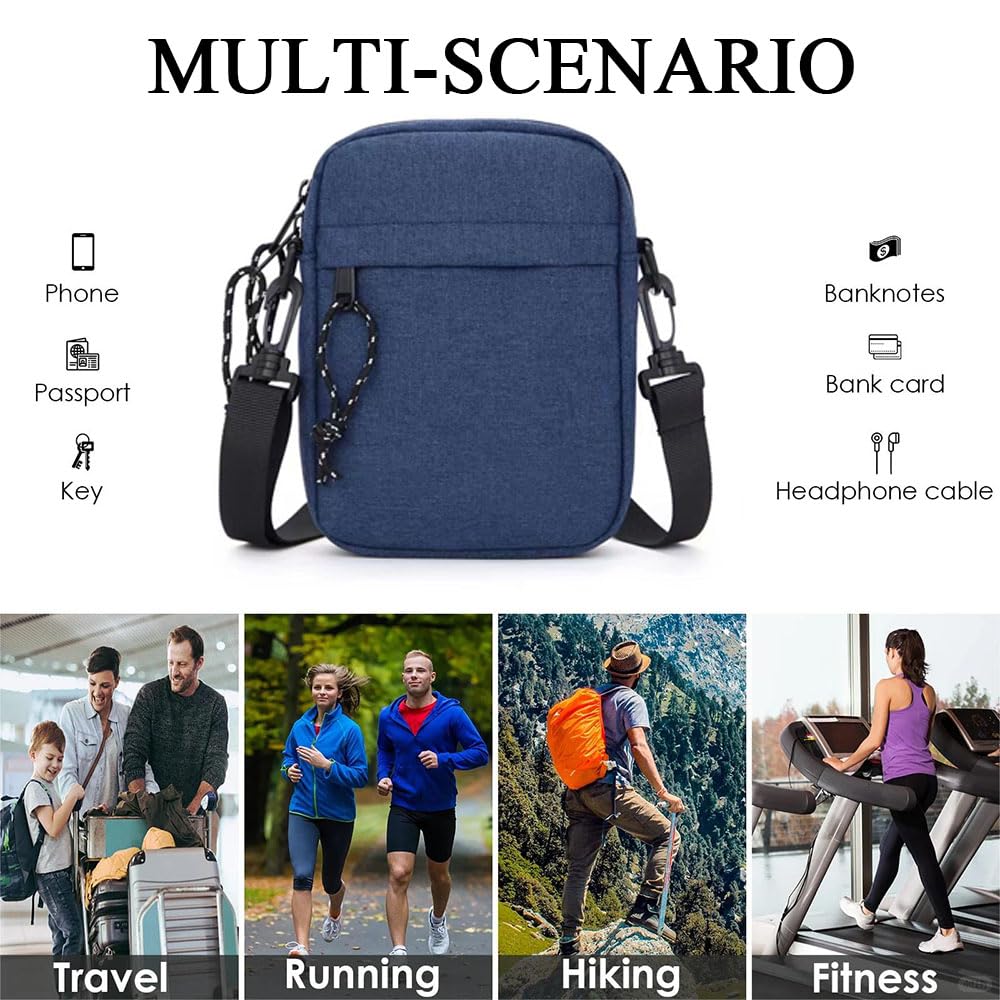 YingStar Men's Canvas Crossbody Bag - Small Shoulder Bag for Men, Casual Sling Bag, Messenger Satchel - Unisex Travel Chest Bag for Boys & Women - Perfect for Daily Commute, Weekend Outings & Outdoor Adventures