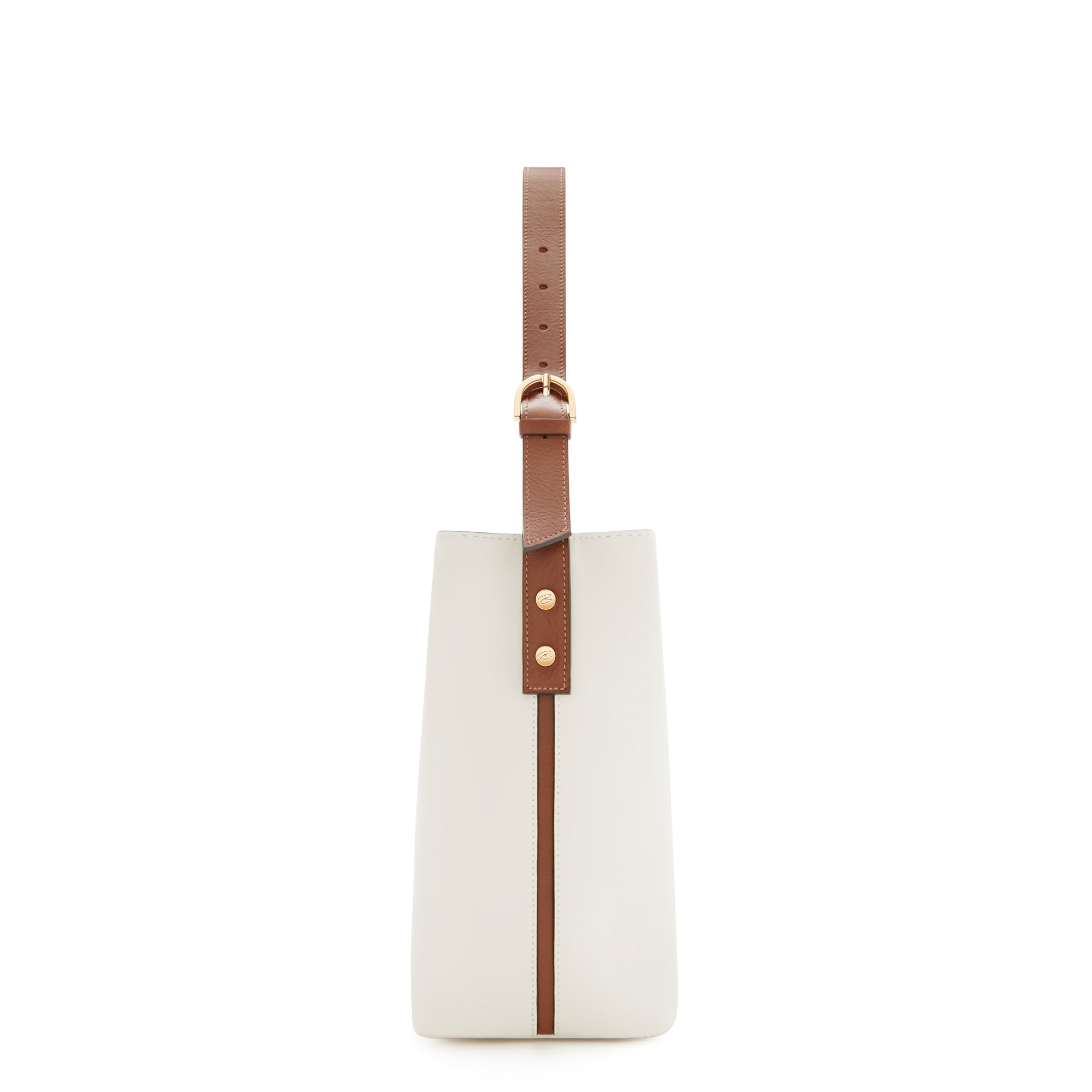 Honoré Adriane Midi Shoulder Bag - Genuine White Calfskin Leather Handbag for Women | Perfect for Work, Travel & Evening Events