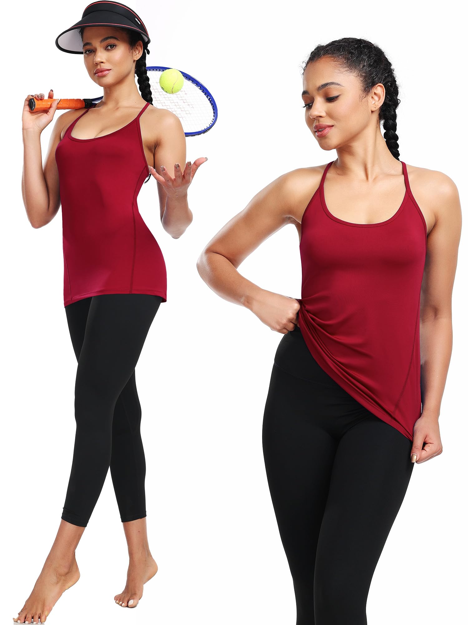 NELEUS Women's Workout Tank Top - Racerback Yoga Shirt for Women, Breathable Athletic Gym Tops for Running, Yoga & Fitness Training - Perfect for Gym, Home Workouts & Outdoor Activities