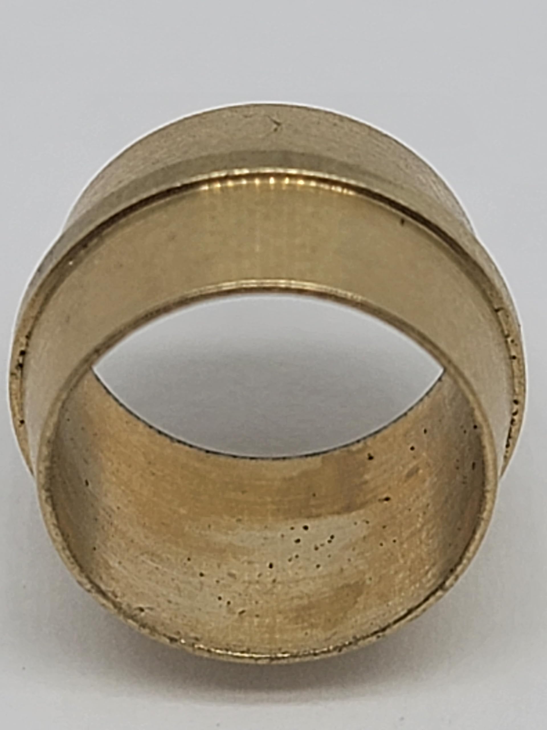 1/2'' Brass DOT Air Brake Ferrule for Nylon Air Brake Hose - 8 Pack - Heavy Duty Truck & Trailer Brake System Replacement Parts - Perfect for Semi Trucks, Commercial Vehicles & RV Brake Line Repairs