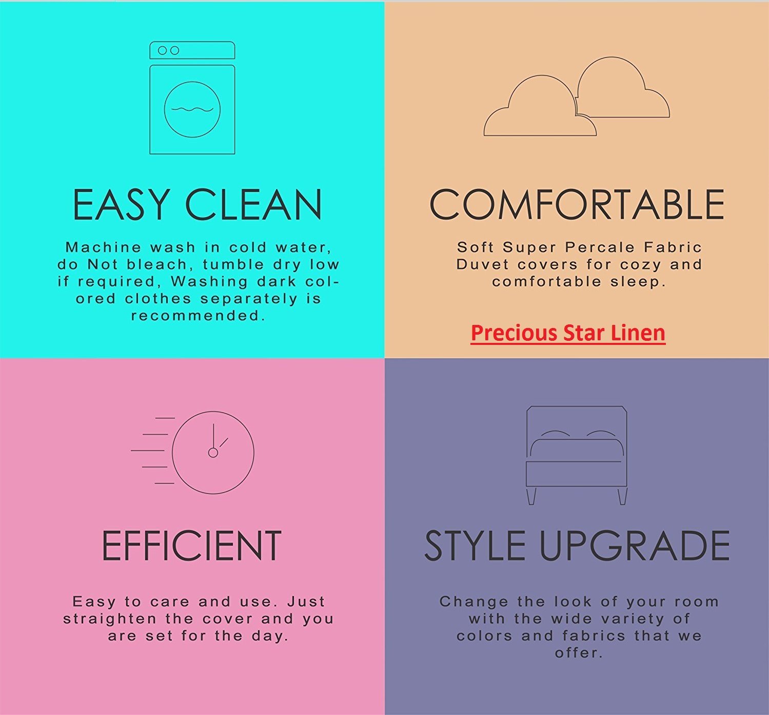 Luxury 4-Piece Egyptian Cotton Cal-King Sheet Set - Soft, Breathable & Hotel-Quality Bedding - Deep Pocket Fitted Sheet (16-18