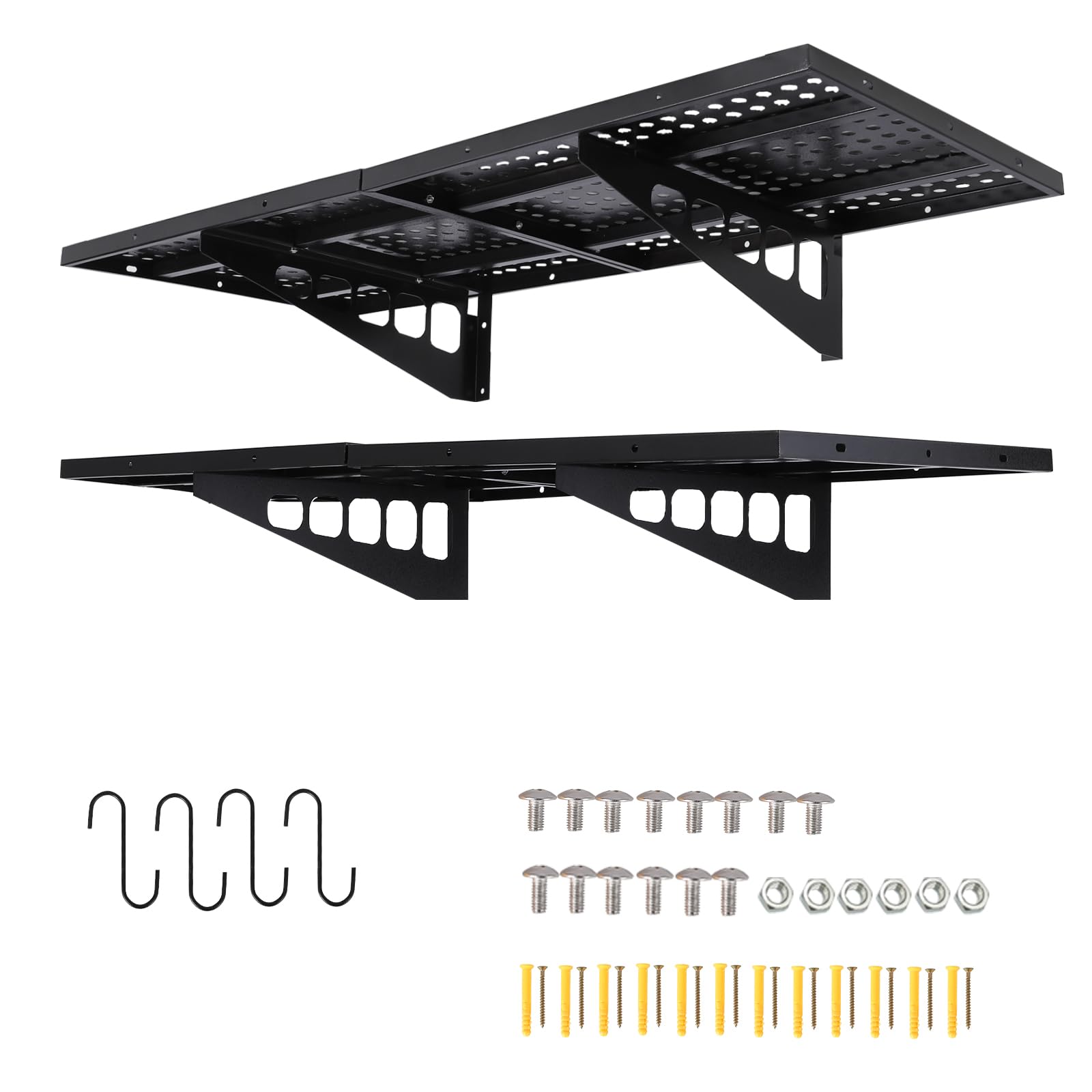 2-Pack Heavy Duty Garage Wall Shelves - 20