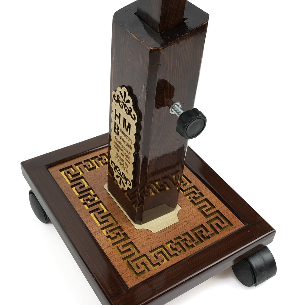 Adjustable Quran Stand with Wheels - Portable Islamic Book Holder for Reading & Prayer - Perfect for Home, Mosque, and Travel Use