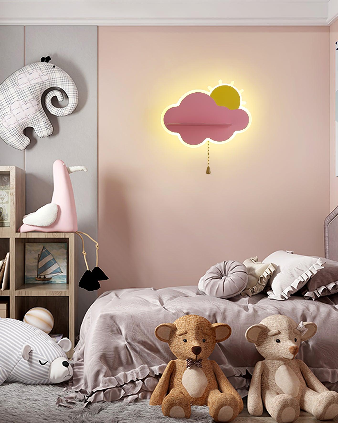 Cloud-Shaped Night Light for Kids - Soft LED Nursery Wall Lamp for Bedroom, Perfect for Baby Room Decor & Nighttime Comfort