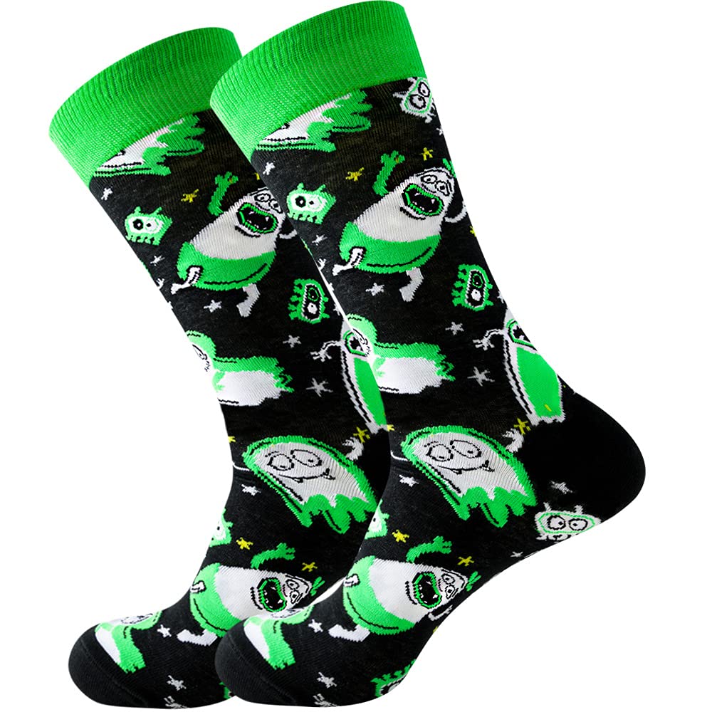 Trendy Geometric Animal Print Socks for Men & Women - Fashionable Crew Socks with Floral Patterns - Perfect for Casual Wear, Gifts and Everyday Outfits