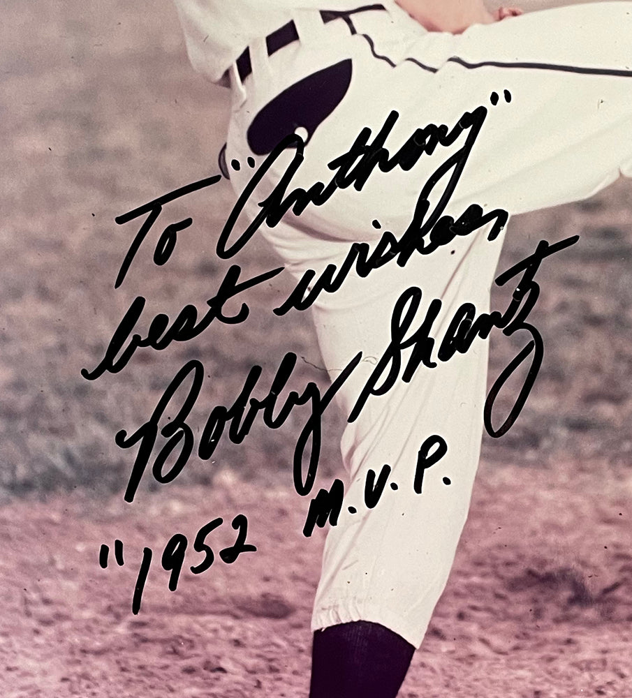 Bobby Shantz Autographed Philadelphia Athletics 8x10 Baseball Photo - BAS Inscription - Perfect for Sports Memorabilia Collectors and Baseball Fans Display