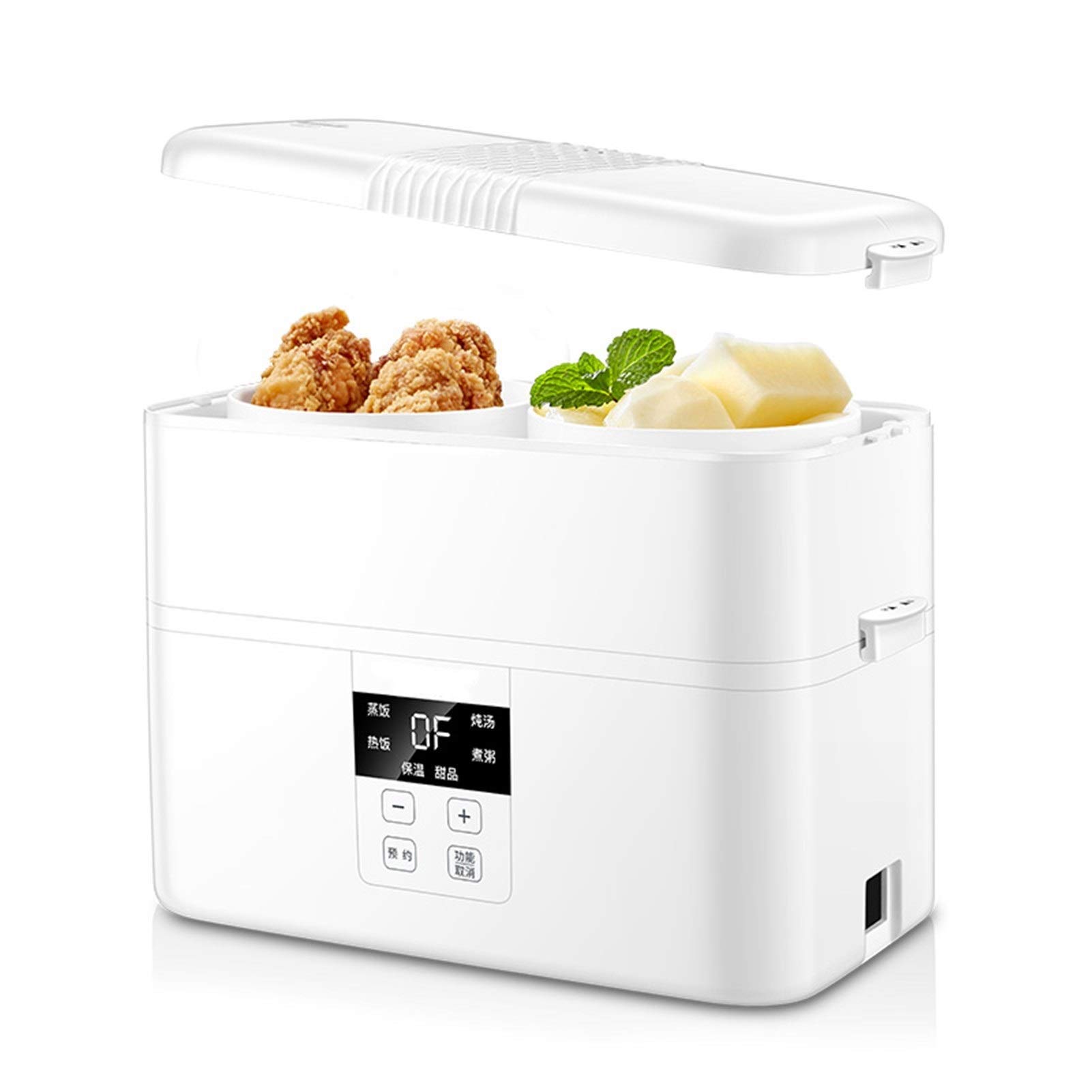Portable Electric Lunch Box - Bento Box with Digital Display & Auto Plug-in Heating, Double-Layer Insulated Food Warmer for Office, School & Travel | Perfect for Meal Prep & On-the-Go Dining