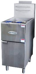 50 lbs Commercial LP Gas Fryer with Twin Baskets - Heavy-Duty Floor Model NRE #001453 - Perfect for Restaurants, Food Trucks & Catering Businesses