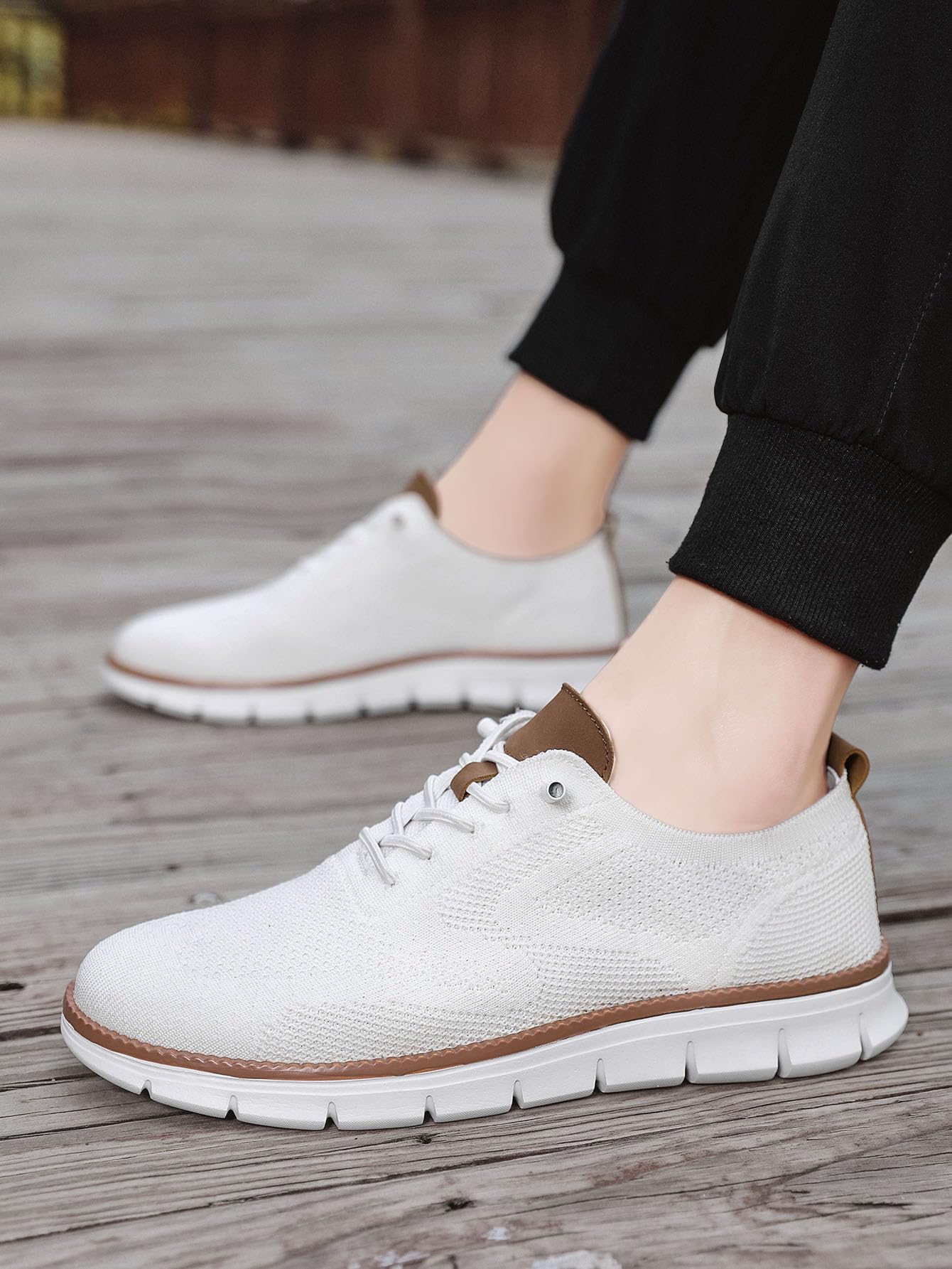 Men's Breathable Mesh Dress Sneakers - Lightweight Business Casual Shoes for Office & Formal Wear | Comfortable & Stylish for Work, Travel & Everyday Use