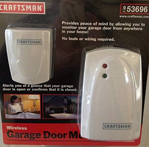 Craftsman Wireless Garage Door Monitor - 53696 | Smart Garage Door Sensor with Real-Time Alerts & Remote Monitoring | Perfect for Home Security & Smart Garage Automation