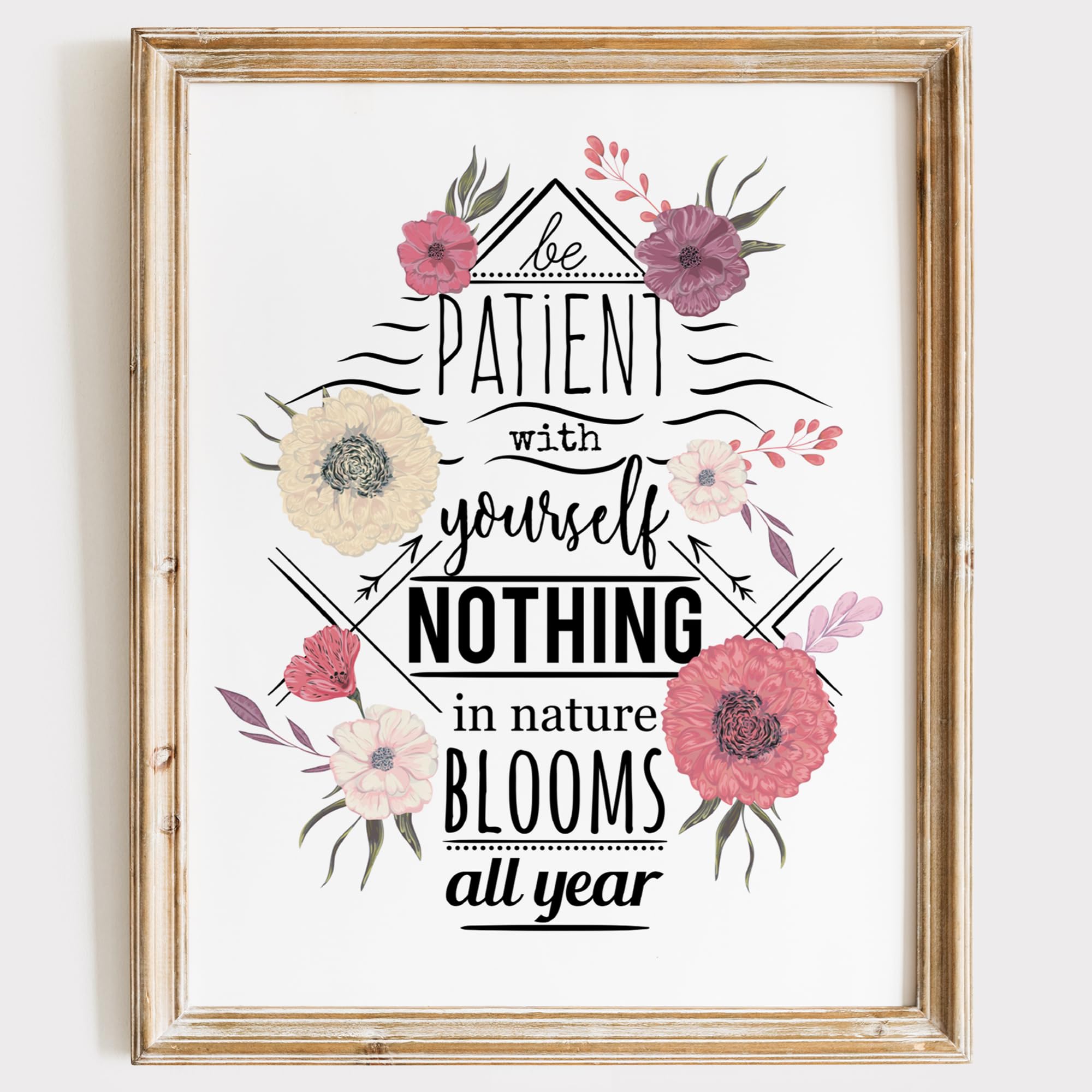 Inspirational Quote Art Print - Unframed 8x10 Motivational Wall Decor - Aesthetic Modern Wall Art for Home, Office & Living Room - Perfect for Bedroom, Study & Workspace Decor