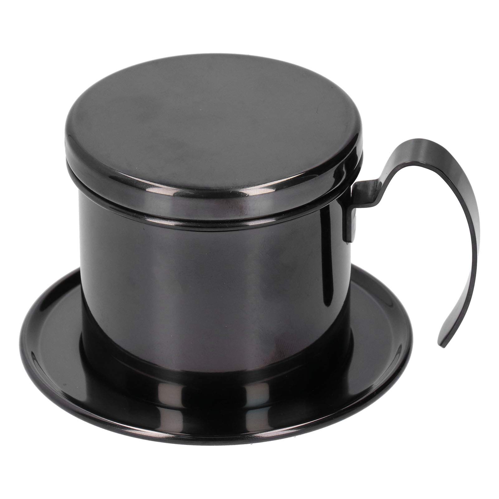 Premium Durable Drip Coffee Pot - Stainless Steel Coffee Maker with Infuser for Home, Office & Kitchen | Ideal for Pour Over, Cold Brew & French Press Coffee (Black)