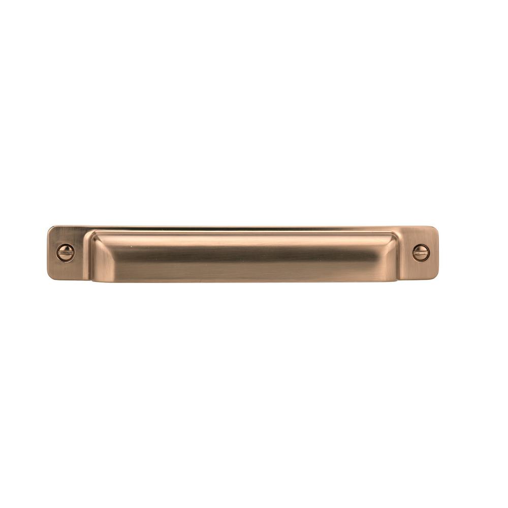 Square Cup Kira Drawer Pulls in Champagne Bronze - Elegant Cabinet Handles for Kitchen, Bathroom & Furniture (Set of 10) - Perfect for Modern Home Decor and DIY Upgrades