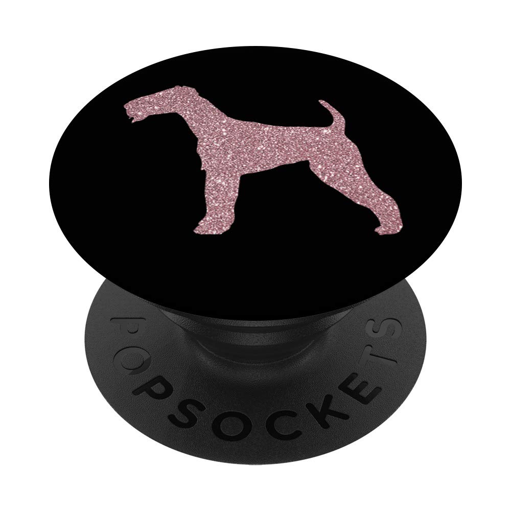 Rose Color Airedale Terrier Dog Silhouette Gift for Dog Moms - Perfect for Birthdays, Mother's Day & Pet Lover Appreciation