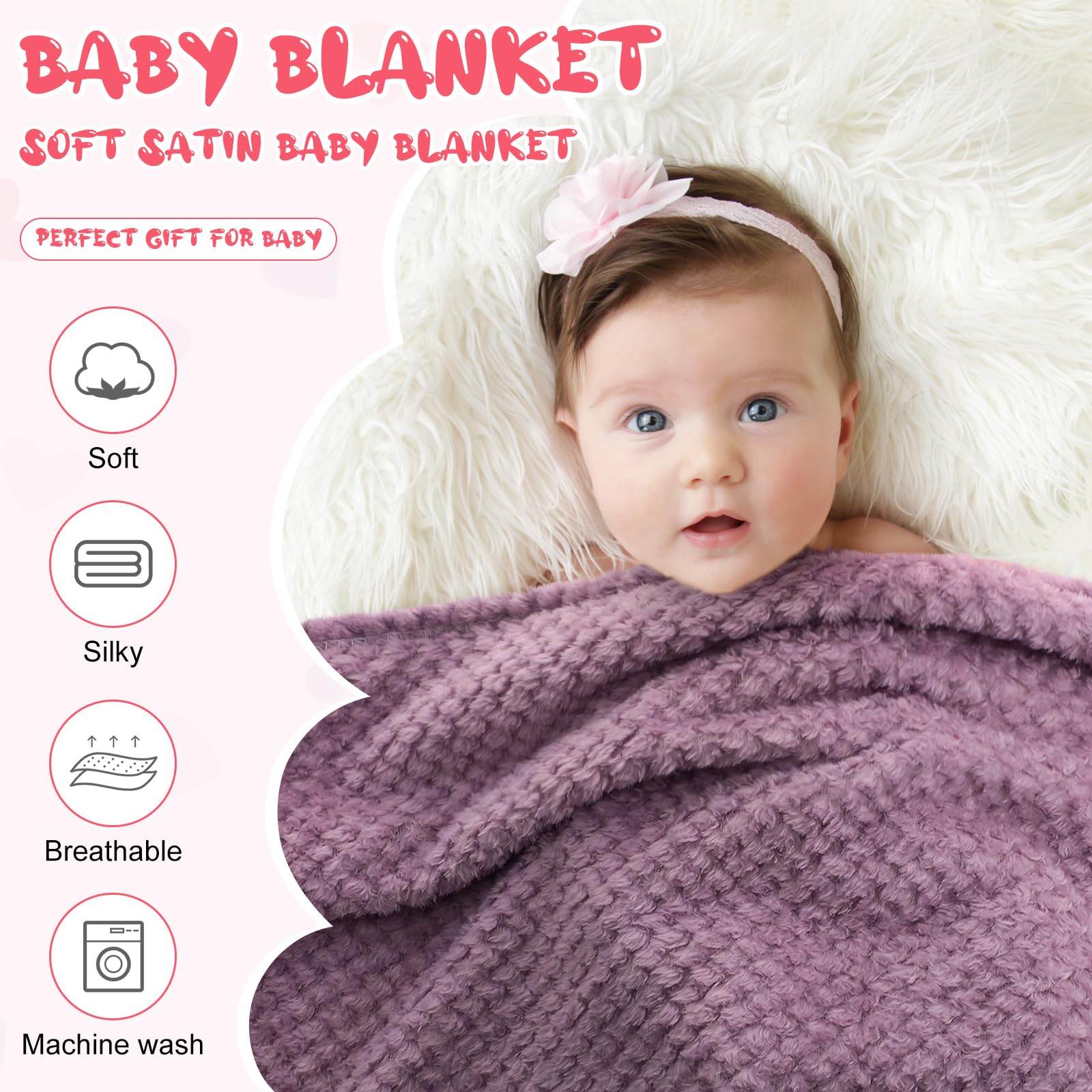**Newwiee 15-Pack Baby Flannel Blankets 30x40 Inches - Ultra Soft & Warm Swaddle Blankets for Newborns, Toddlers, Nursery, Crib, Stroller & Hospital Use - Cozy Receiving Blankets for Baby Shower Gifts**    *(Perfect for Snuggling, Swaddling, Stroller Trips & Nursery Decor)*