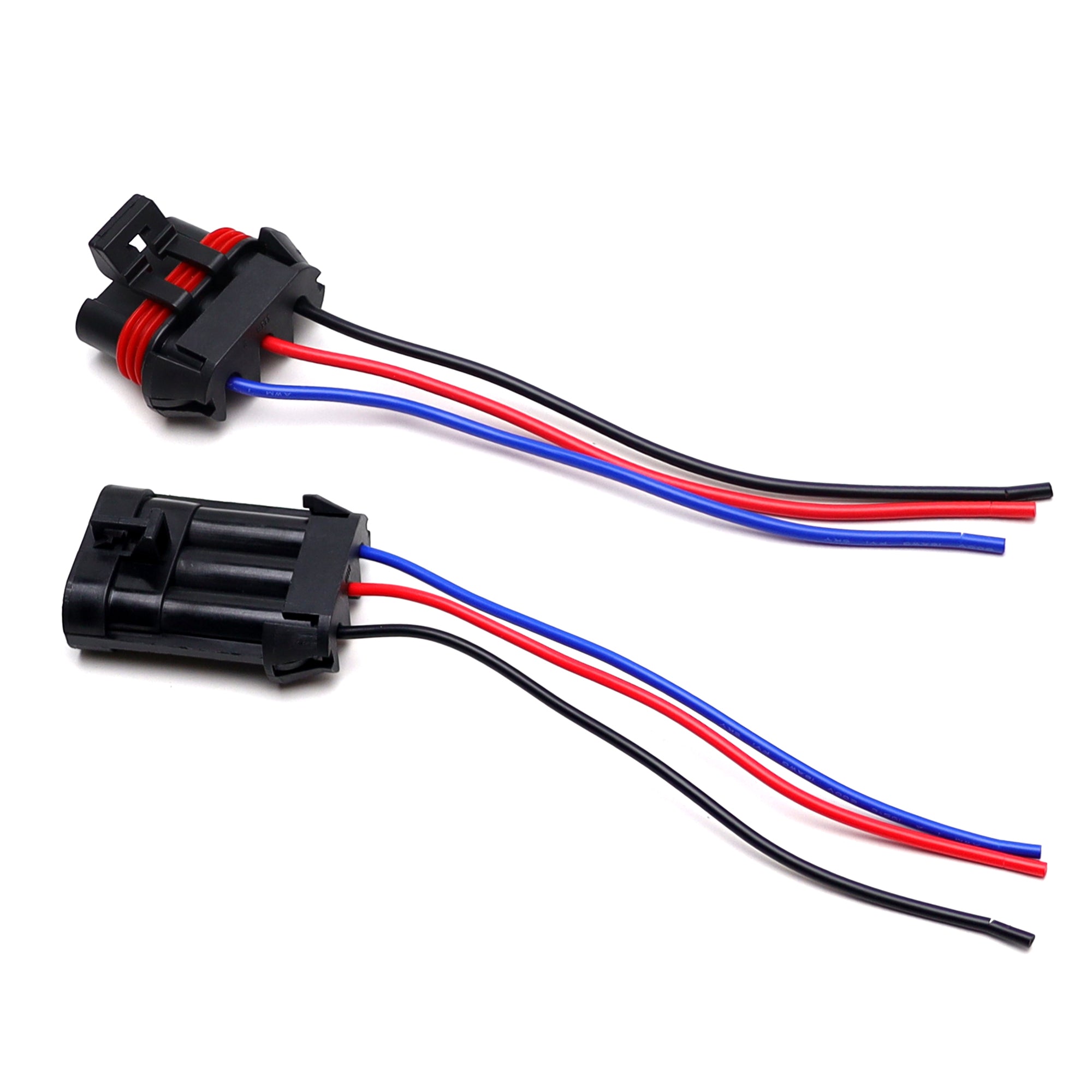 3 Pin Male/Female Electrical Connectors with 6 Wiring for Chevy C6 Corvette Cooling Fan Repair - Perfect for DIY Automotive Electrical Fixes & Cooling System Maintenance