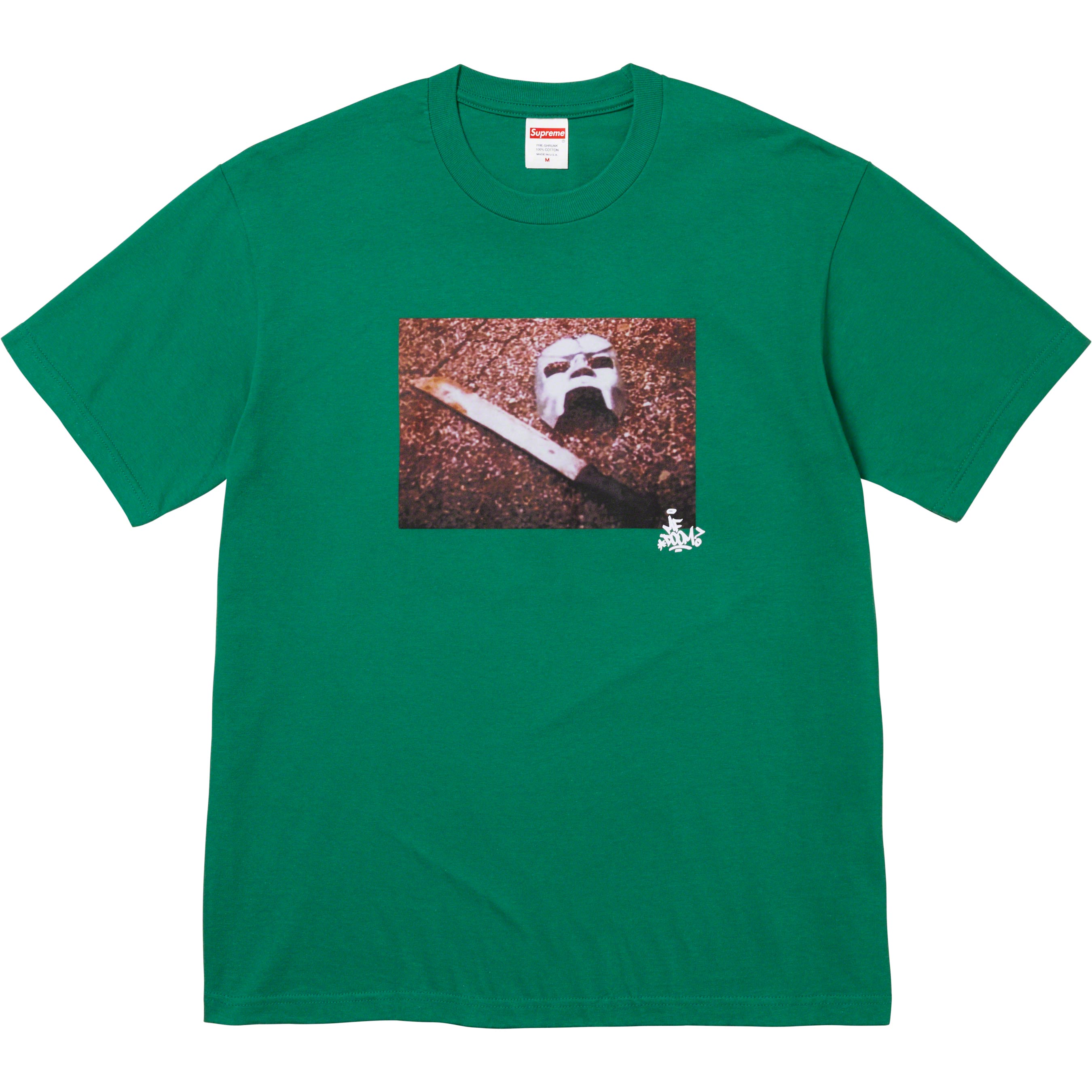 Supreme MF DOOM T-Shirt - Green Hip Hop Graphic Tee for Men | Streetwear Fashion, Rap Music Fan Apparel, Casual Wear & Concert Outfit
