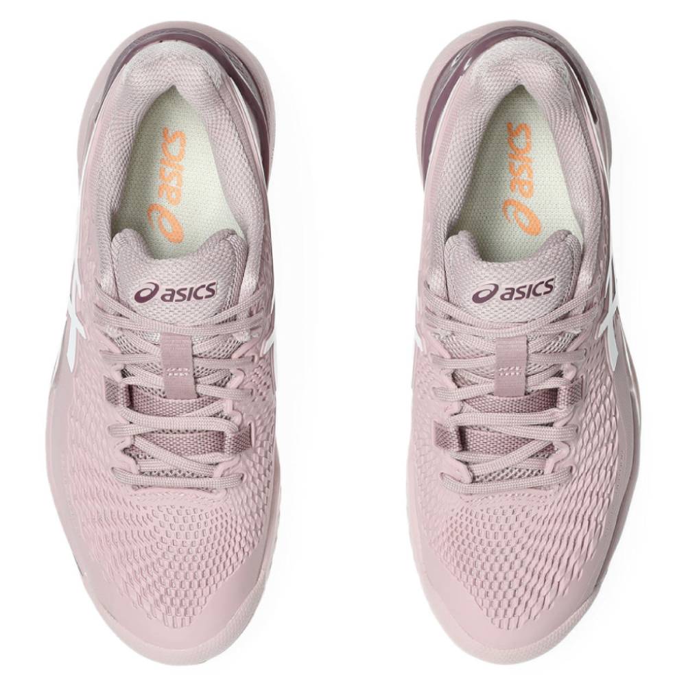ASICS Gel Resolution 9 Wide Women's Tennis Shoes - Watershed Rose/White - Premium Court Performance for Competitive Players & Training