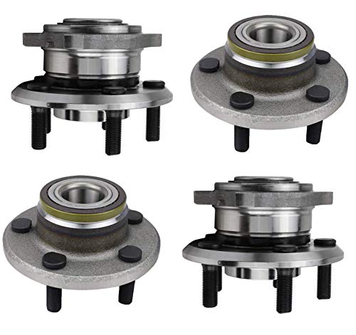 Bodeman Front & Rear Wheel Hub Bearing Assembly Kit for 2009-2014 Chrysler 300 Dodge Charger 2WD - Complete Set of 4, Easy Installation, Durable Replacement Parts for Smooth Ride & Vehicle Maintenance