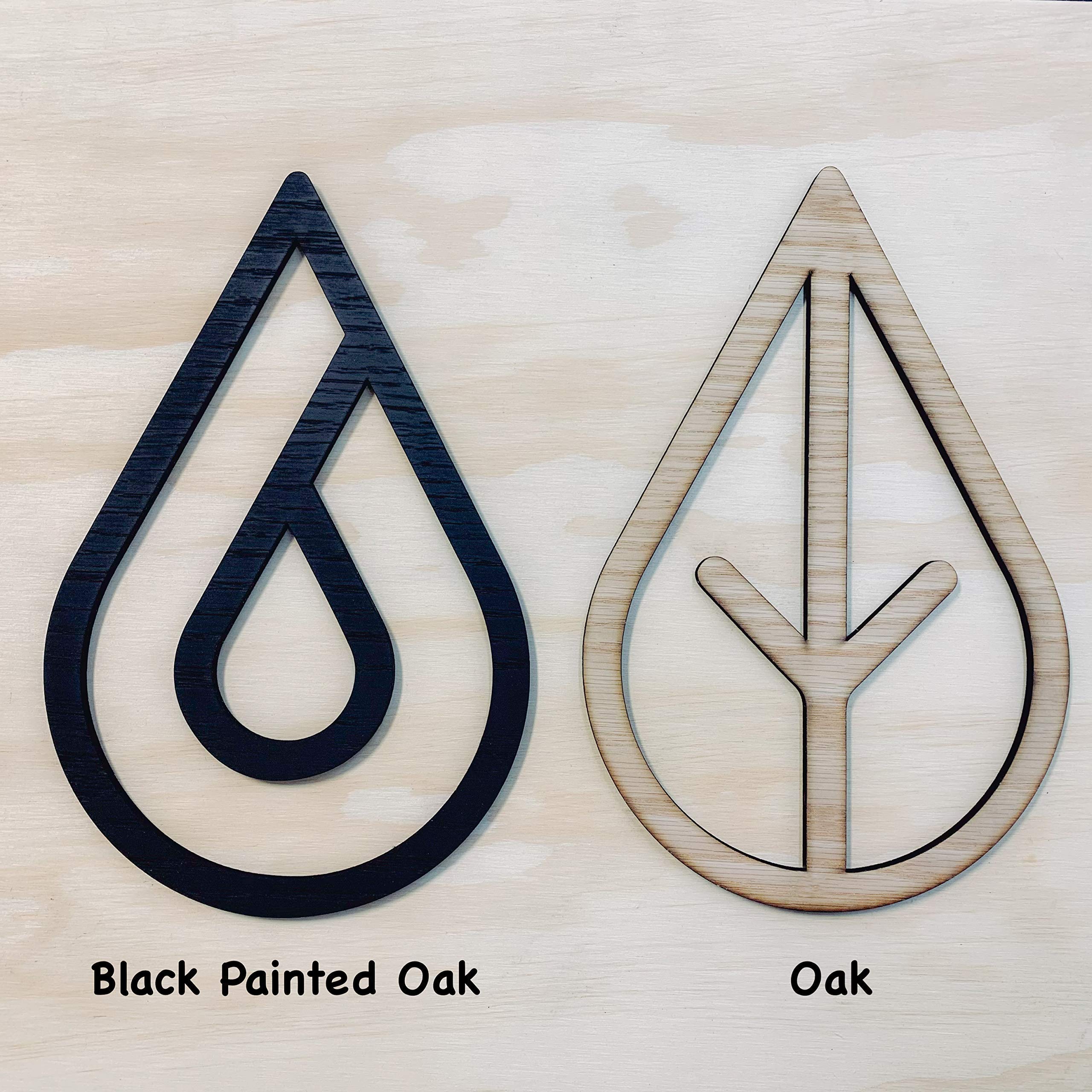 Four Elements Wooden Wall Art - Handcrafted Home Decor, Unique Housewarming Gift, Large & Small Sizes - Perfect for Living Room, Bedroom, or Office Wall Decoration