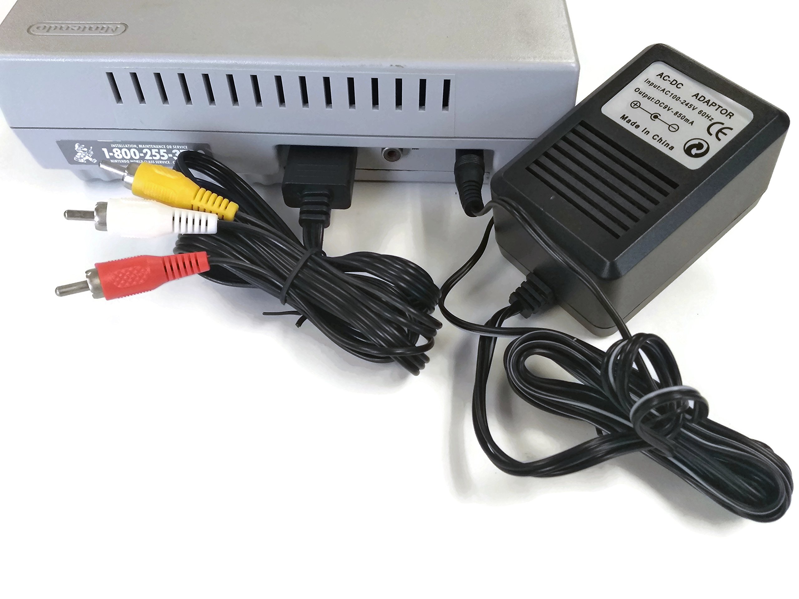 Original SNES AC Adapter & AV Cable with 2 Controllers - Compatible with Super Nintendo Entertainment System - Perfect for Retro Gaming & Console Setup