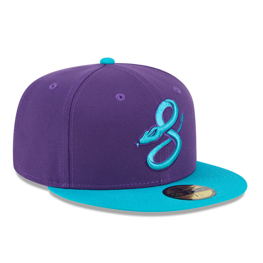 New Era 59Fifty Arizona Diamondbacks 2025 City Connect Snake Game Baseball Cap - Purple & Teal Colorway | Official MLB Licensed Hat for Fans & Collectors | Perfect for Games, Tailgating & Streetwear Fashion