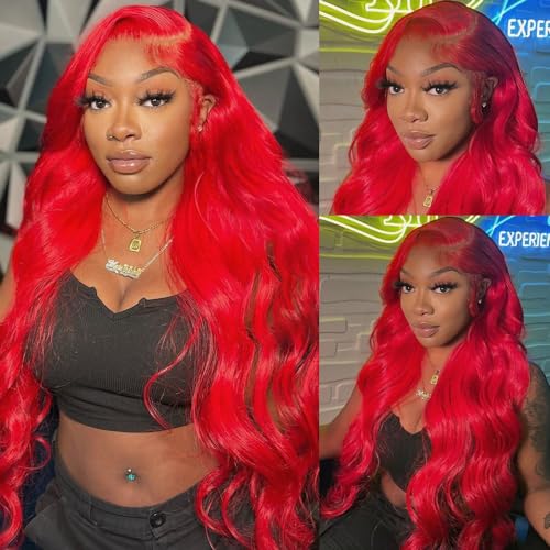 Red Wig Human Hair