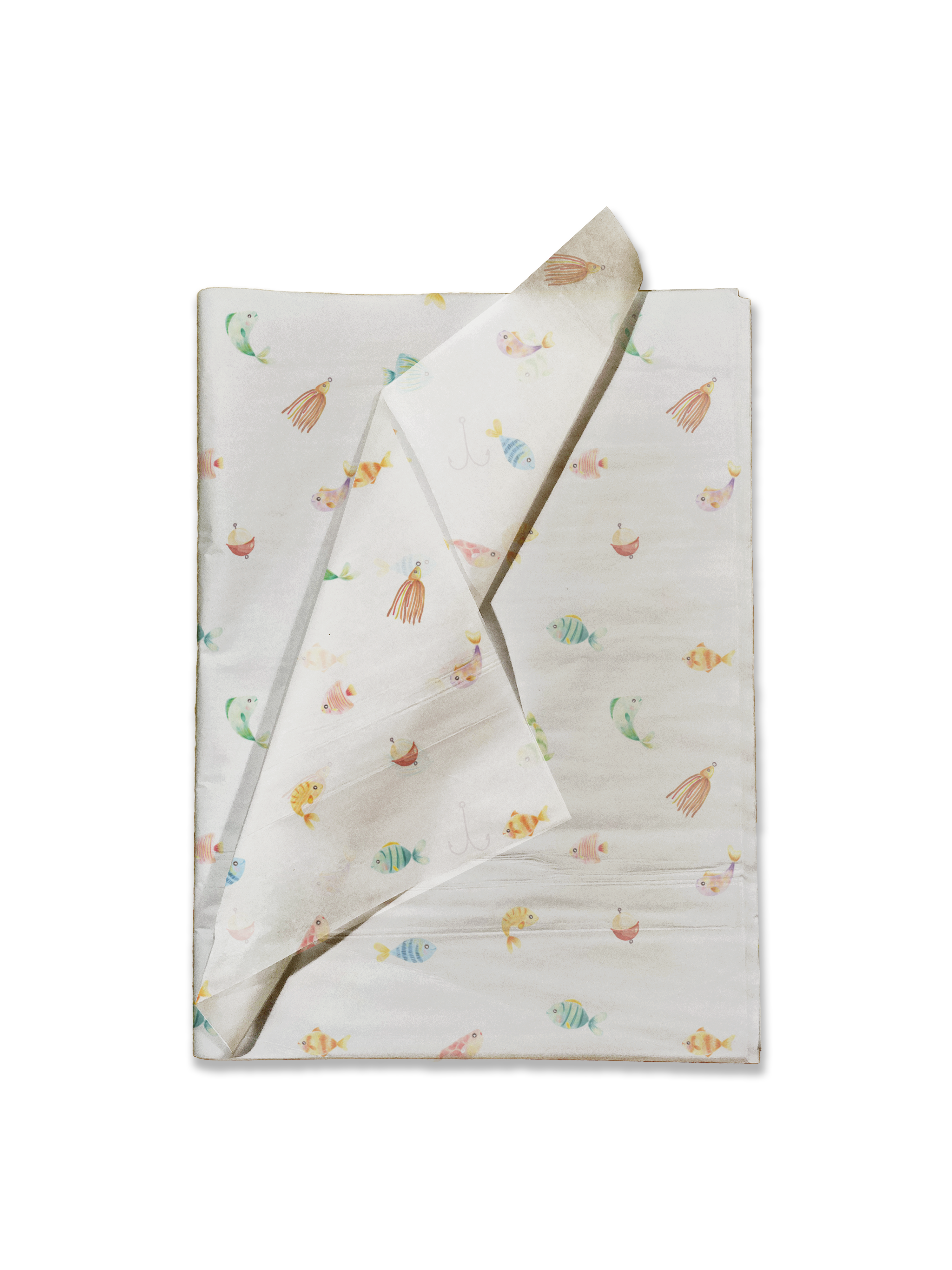 Premium Fishing-Themed Gift Wrapping Tissue Paper - Decorative Design for Gift Bags, Party Favors & Special Occasions | Perfect for Angler Gifts, Birthday Presents & Holiday Wrapping
