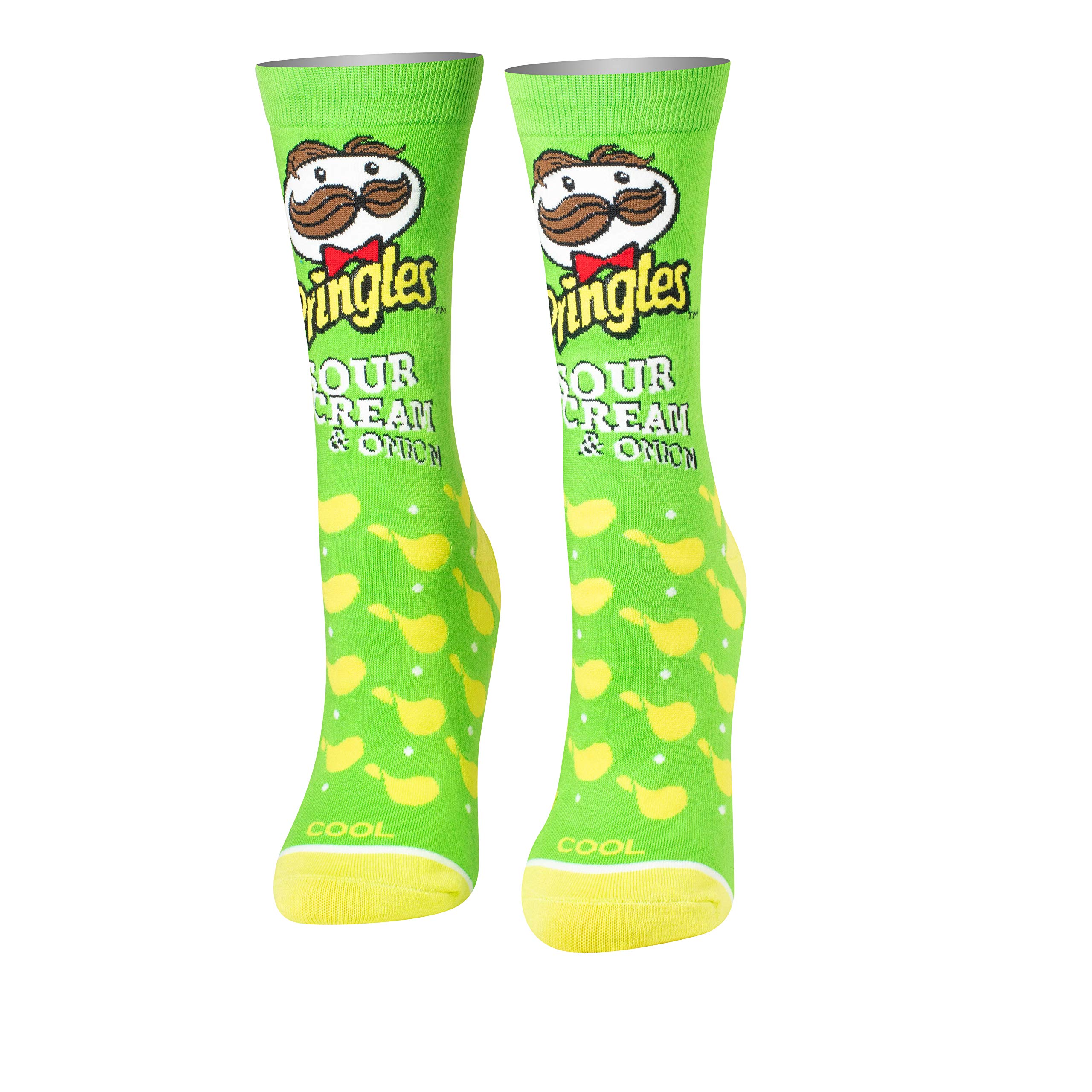 Funny Food Pattern Crew Socks for Women - Cute Novelty Snack & Chip Printed Dress Socks - Perfect for Casual Wear, Gift Giving & Themed Parties